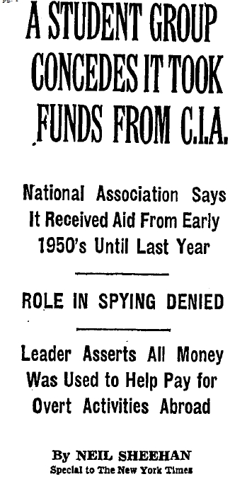 CIA Involvement in National Students&#039; Association